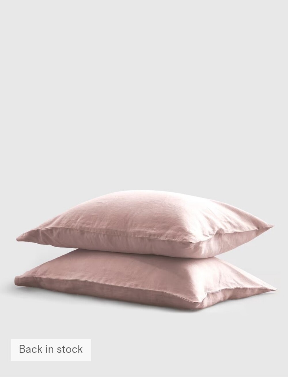 Quince Bamboo Pink Standard Size Pillow Case